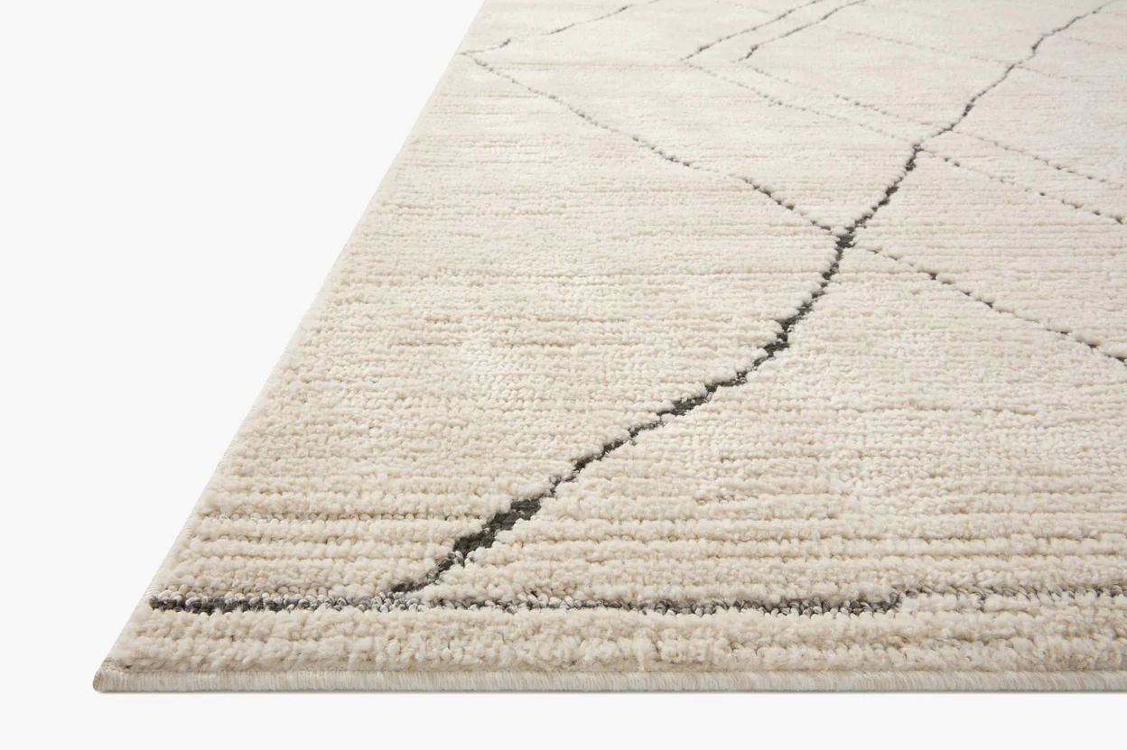 FAB-02 Ivory / Charcoal Rug,7'10 x 10'