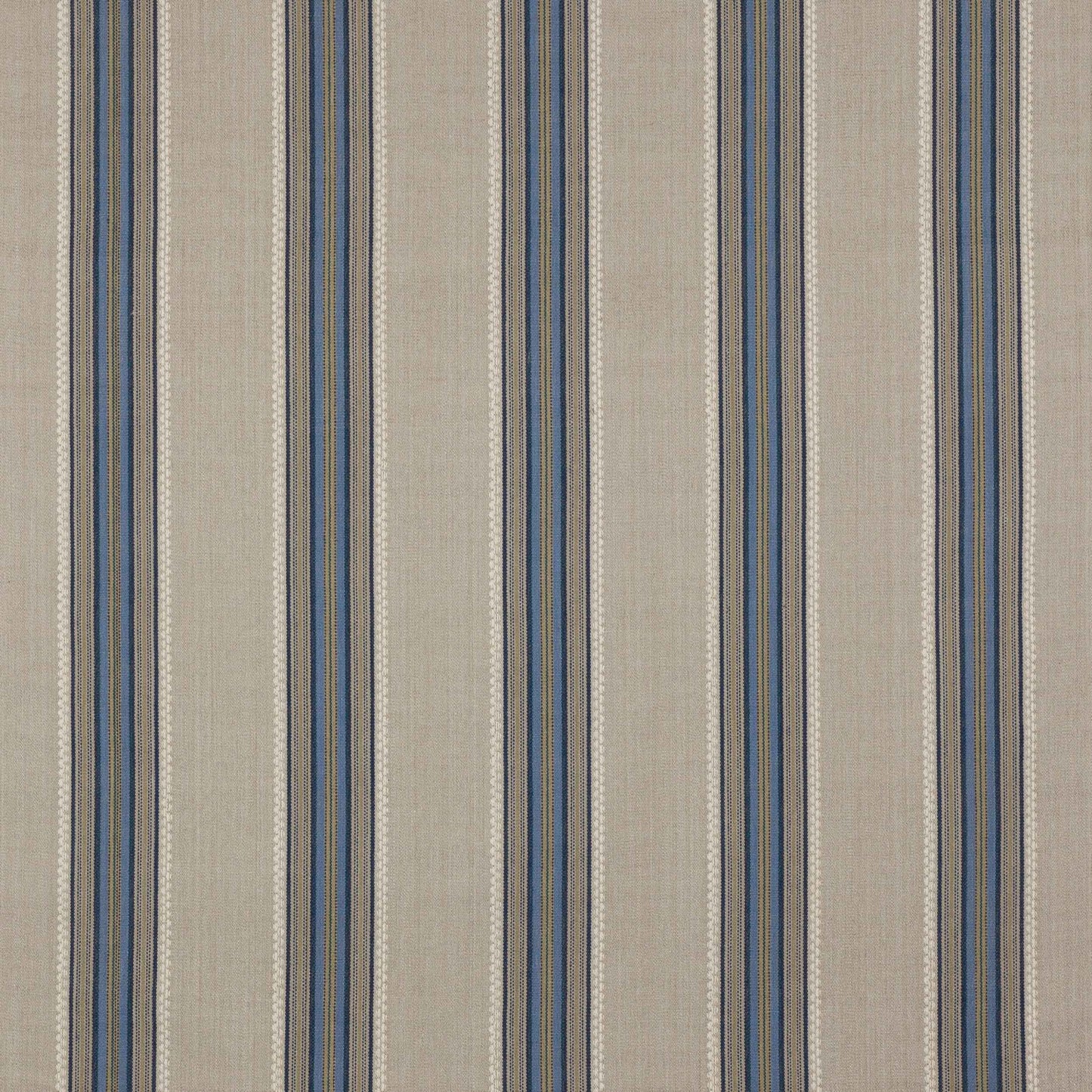 FABRIC BY THE YARD/JANE CHURCHILL INDUS STRIPE BLUE/STONE      J0143-02
