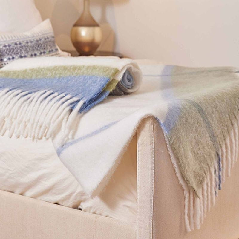 Blue Grey Cuddle Throw