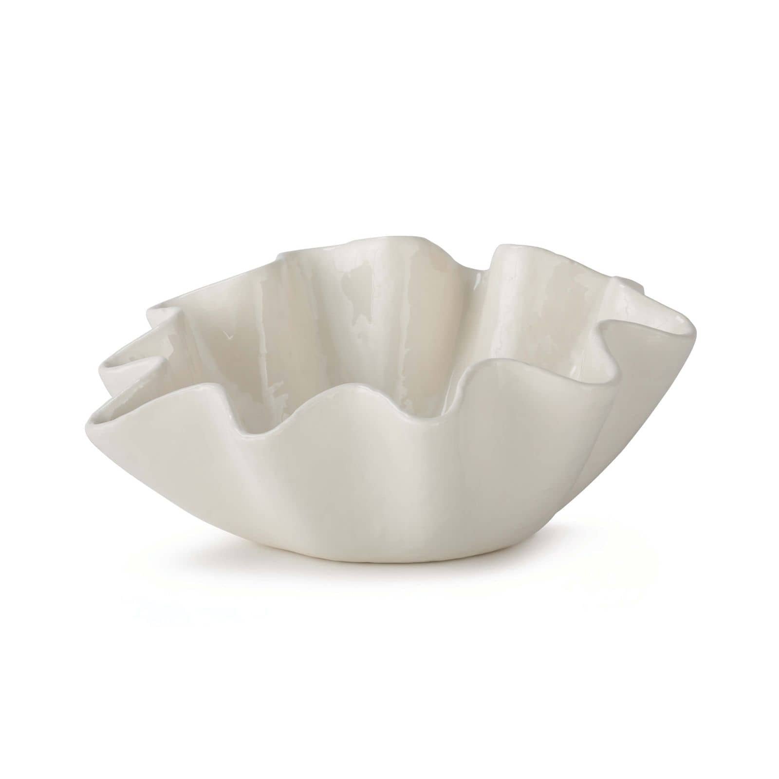 Ruffle Medium Ceramic Bowl