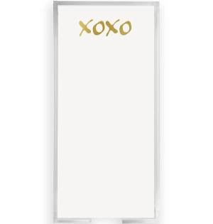 Gold Foil XOXO Buck Notepad