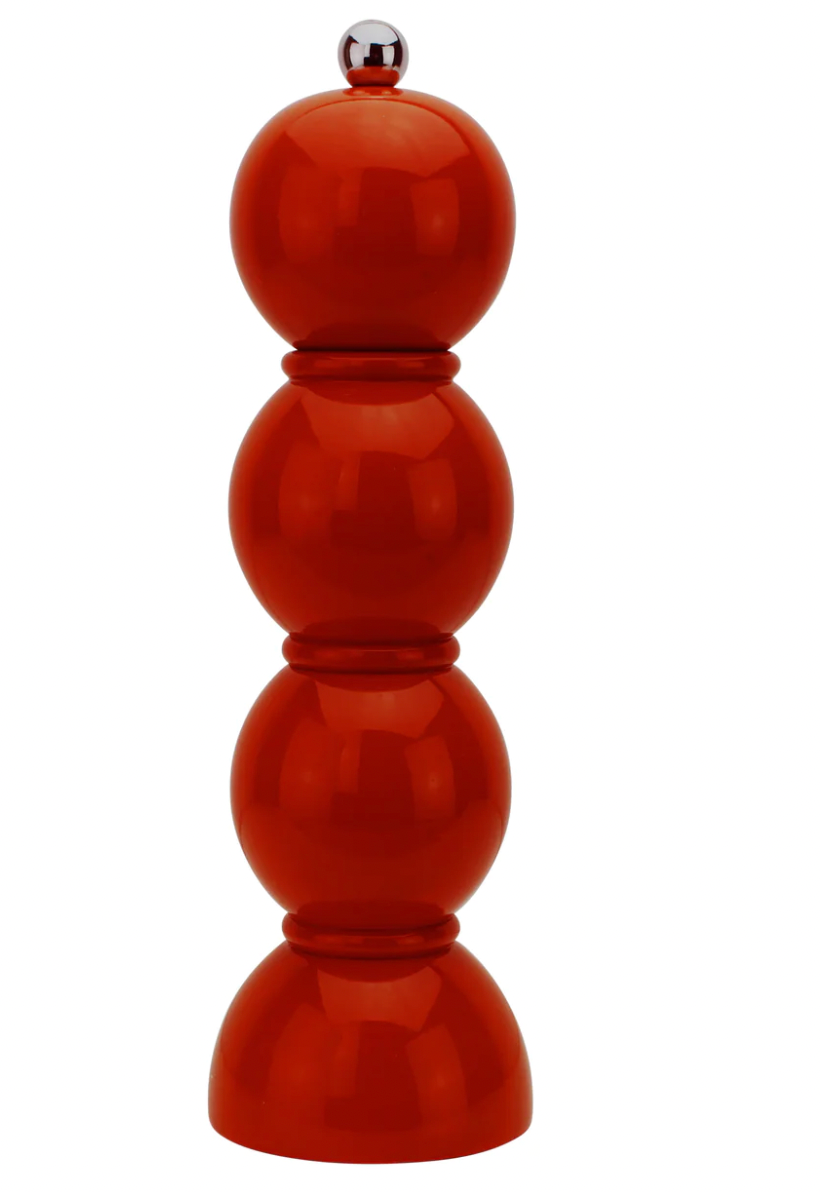 Red Lacquer Salt/Pepper Mill