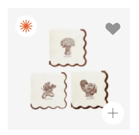 Harvest Icon Paper Cocktail Napkin Set