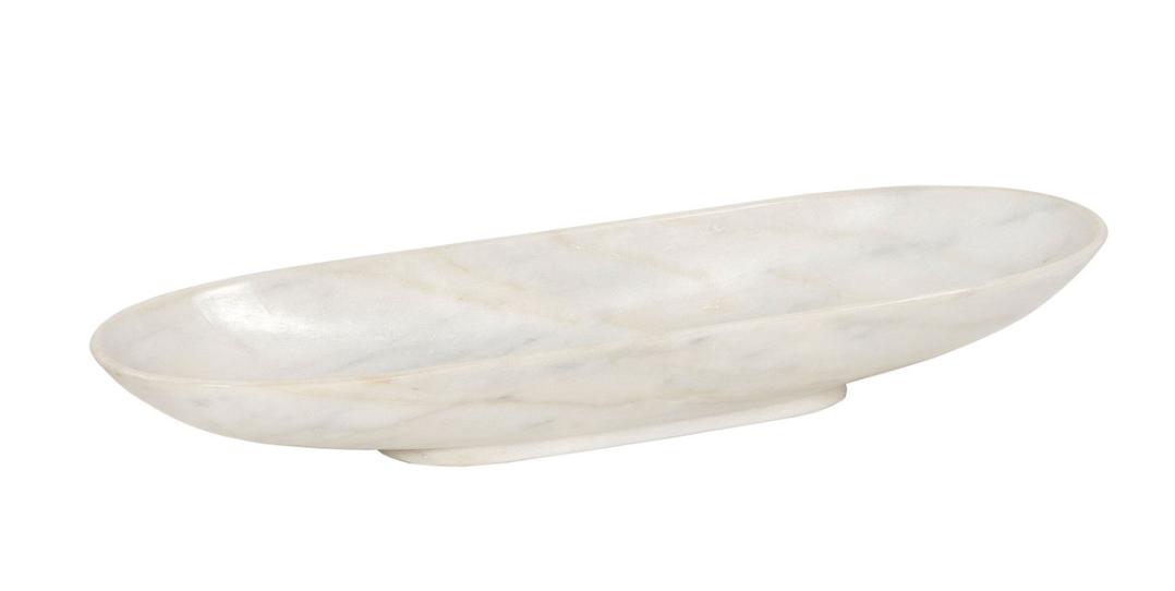 Oval Marble Bowl