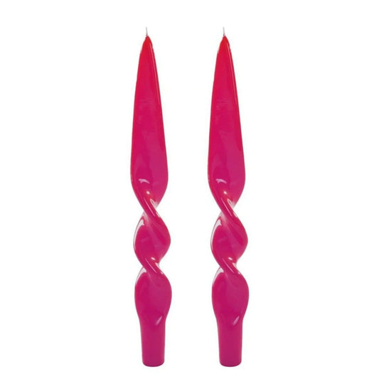 Meloria Candlesticks - Box of 2, Magenta