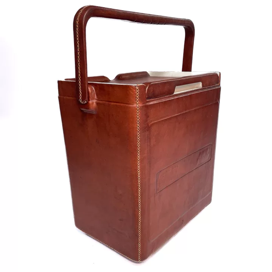 La Fiesta Tall Leather Cooler with Handle (18Q)