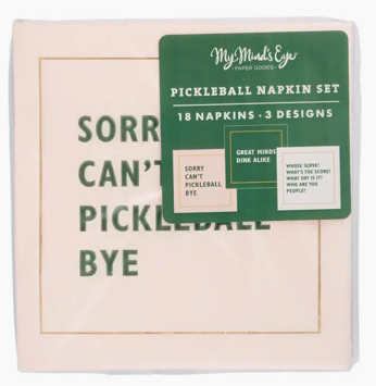 Pickleball Saying Napkin Set