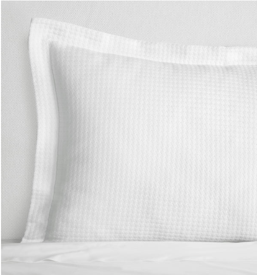 Sferra Hatteras Euro Sham - White