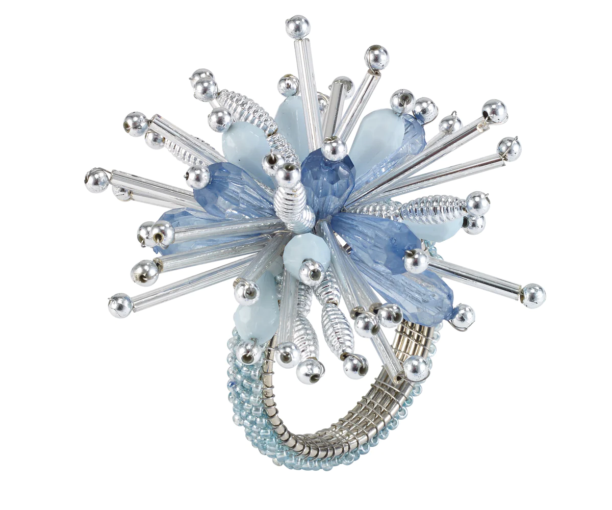 Metropolitan Napkin Rings - Ice Blue