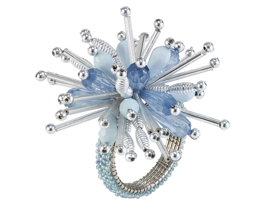 Metropolitan Napkin Rings - Ice Blue