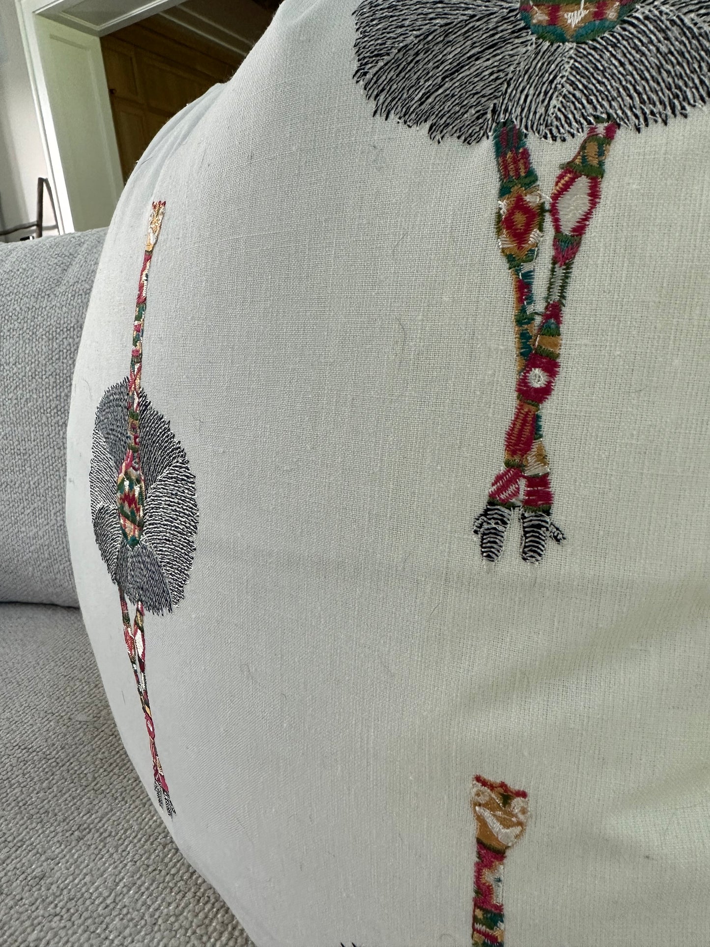 Ruffles and Feathers Carnival Pillow