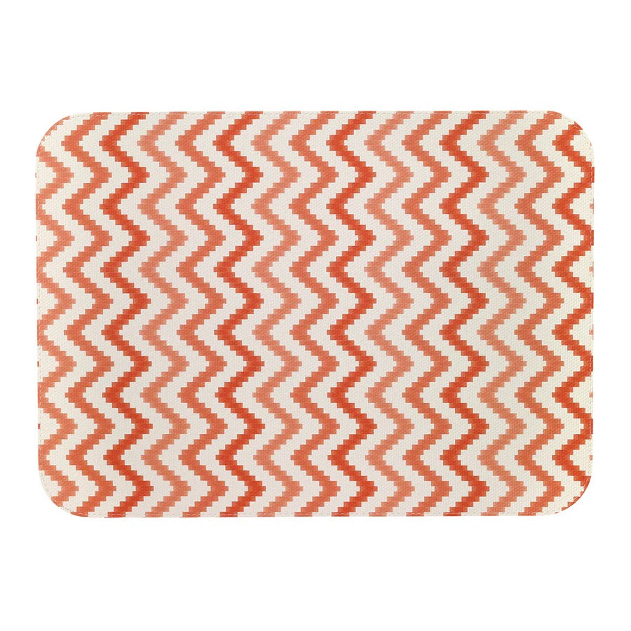 Ripple Pumpkin Oblong Mat, set of 4
