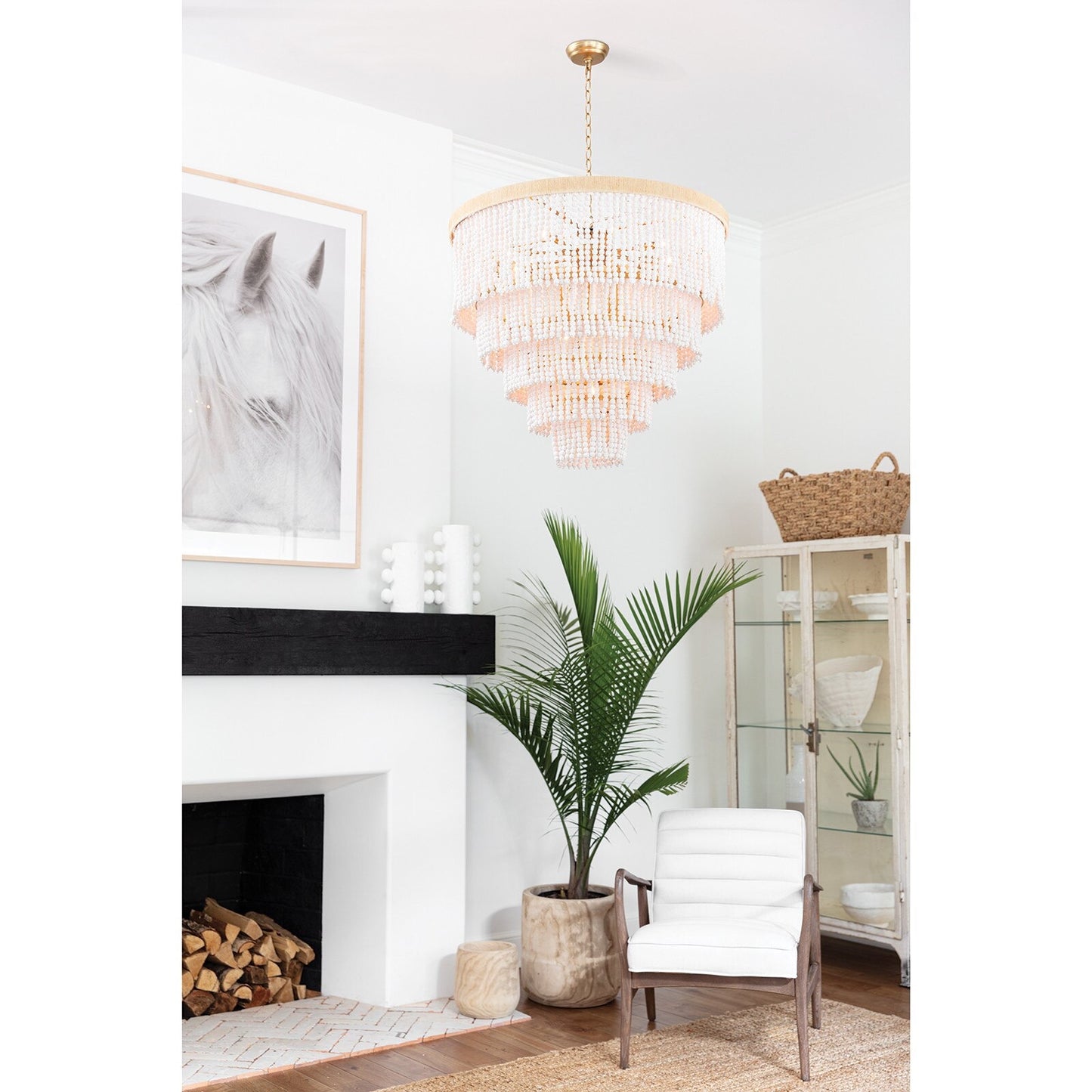 Sanya Metal Vase Small - White