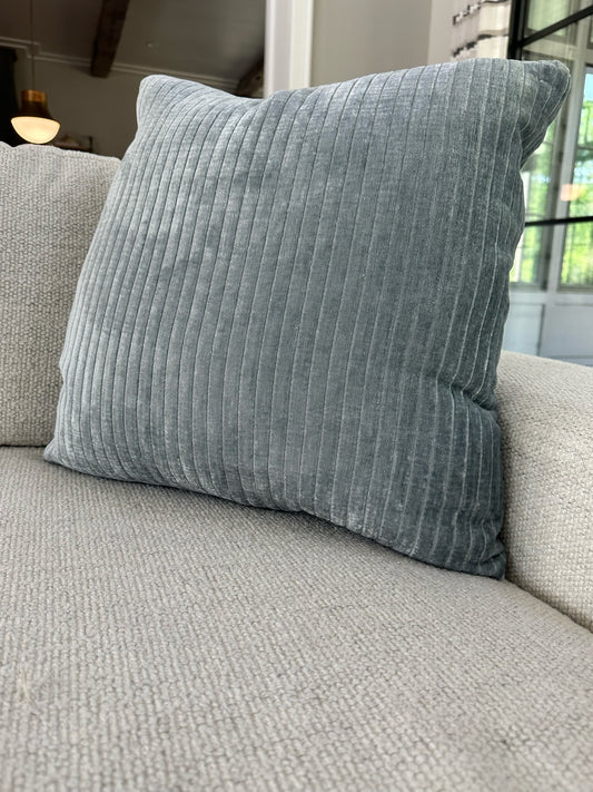 Channels Smoke Blue Pillow