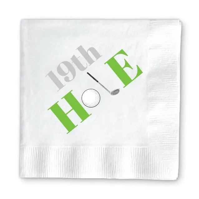 19 Hole Cocktail Napkins