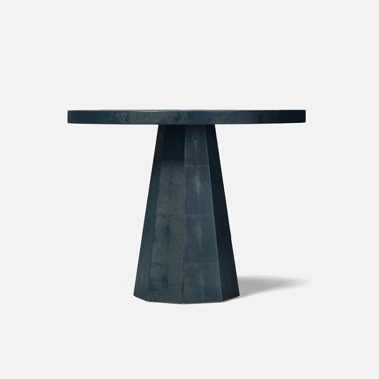 Ilana Side Table 38 x 30 Shagreen/Metal