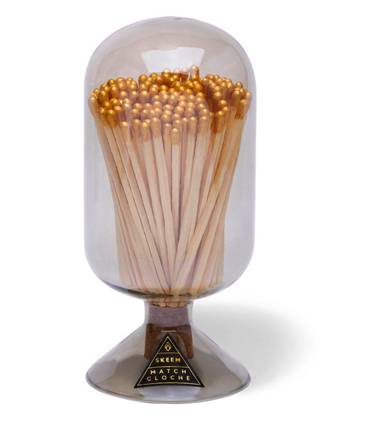 Match Cloche - Smoke, Gold Tipped Matches