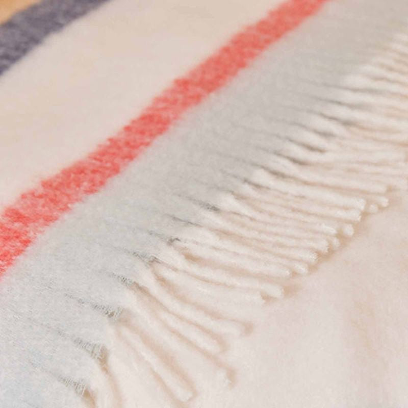 Navy Tan Cuddle Throw