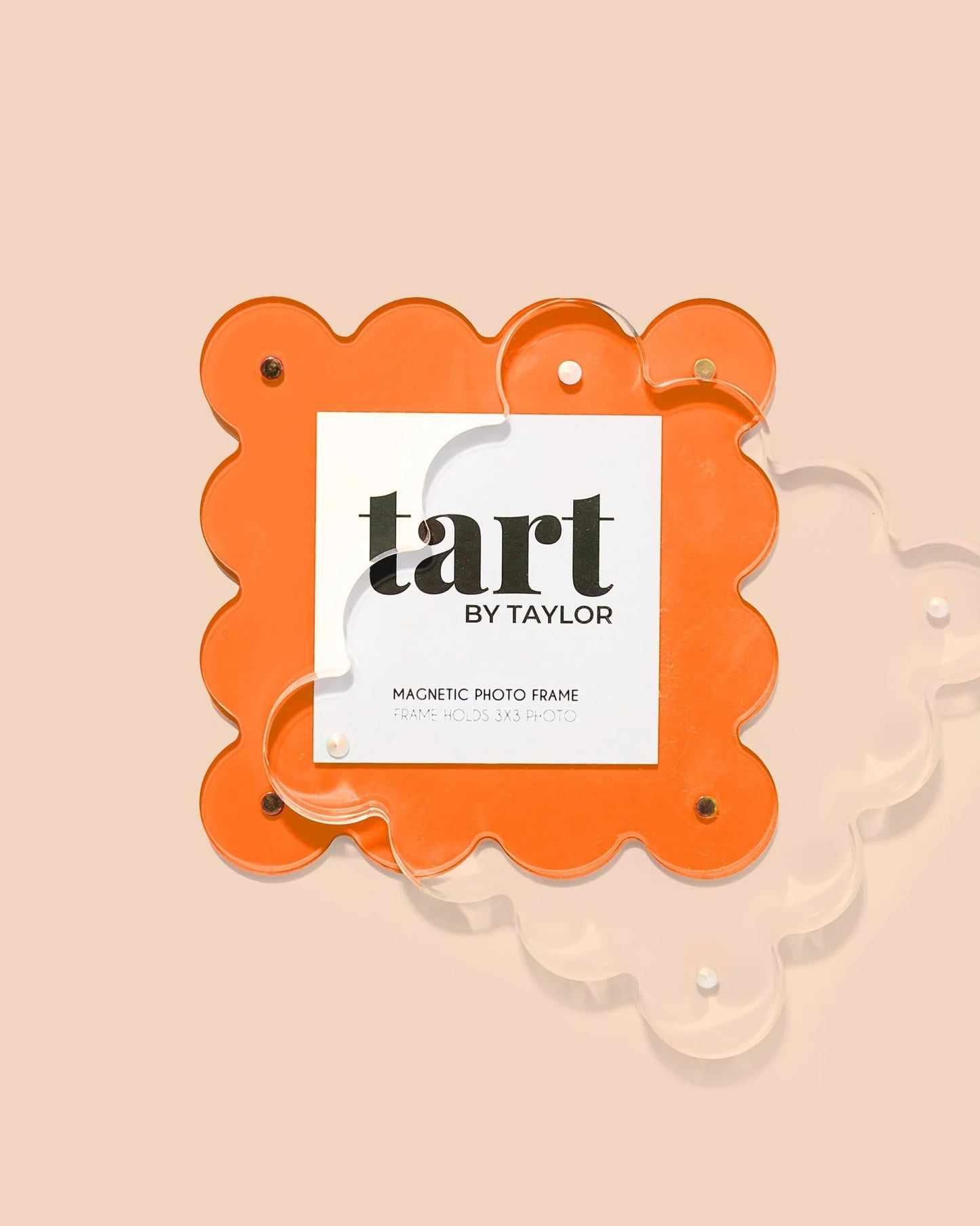 Neon Orange Mini Acrylic Picture Frame