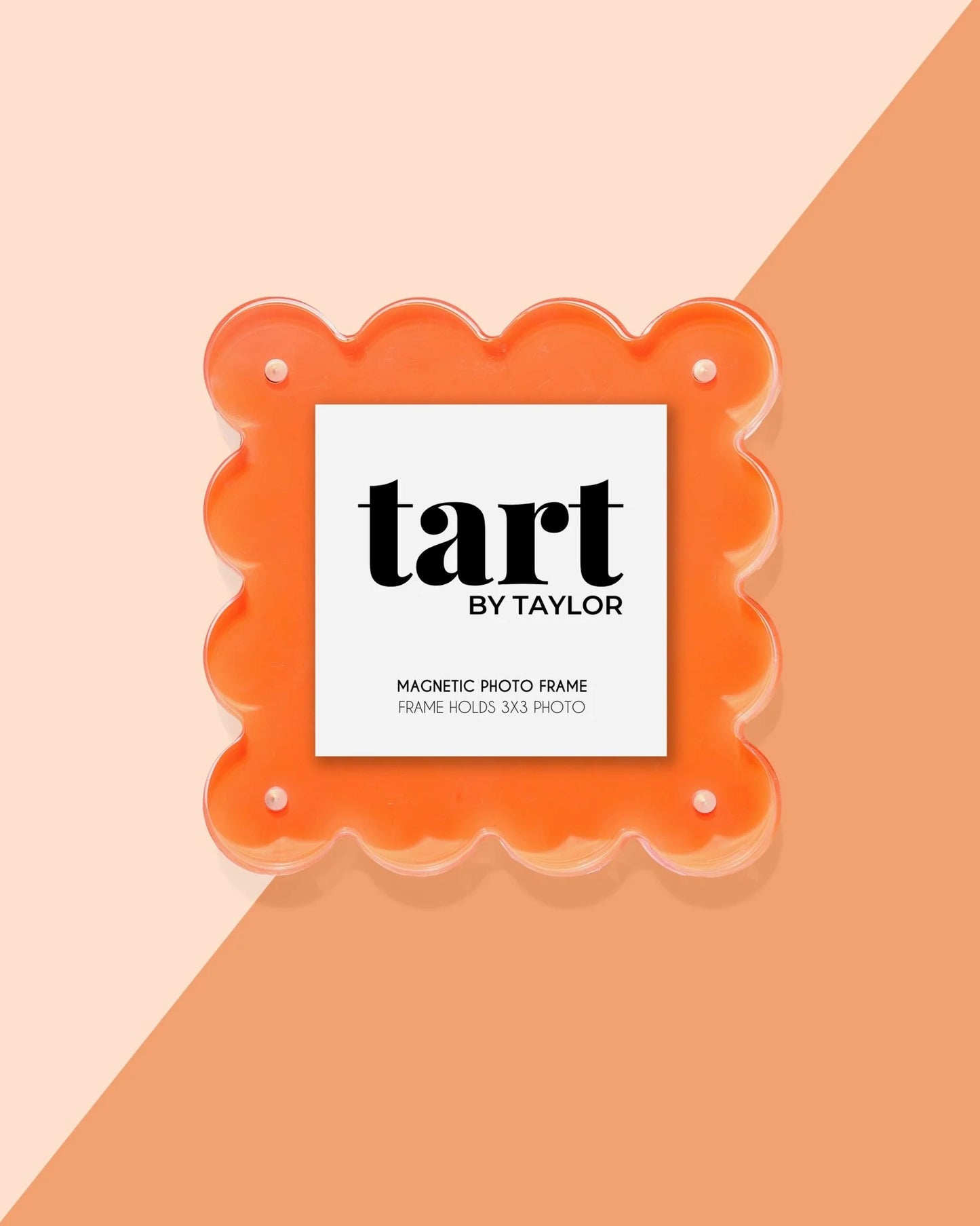 Neon Orange Mini Acrylic Picture Frame