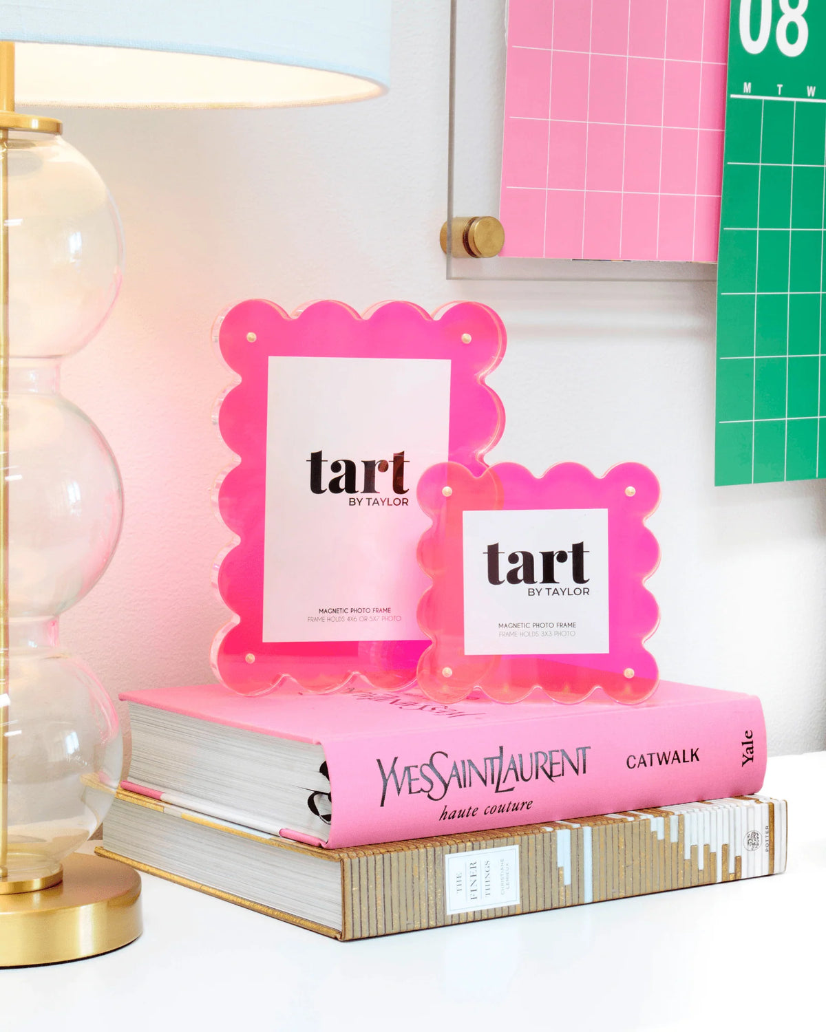 Pink Pitcher Frame Neon Pink Mini Acrylic Picture Frame – Finch & Co