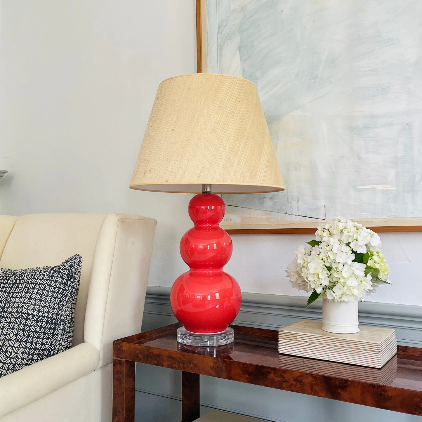 Courtney Table Lamp in Coral