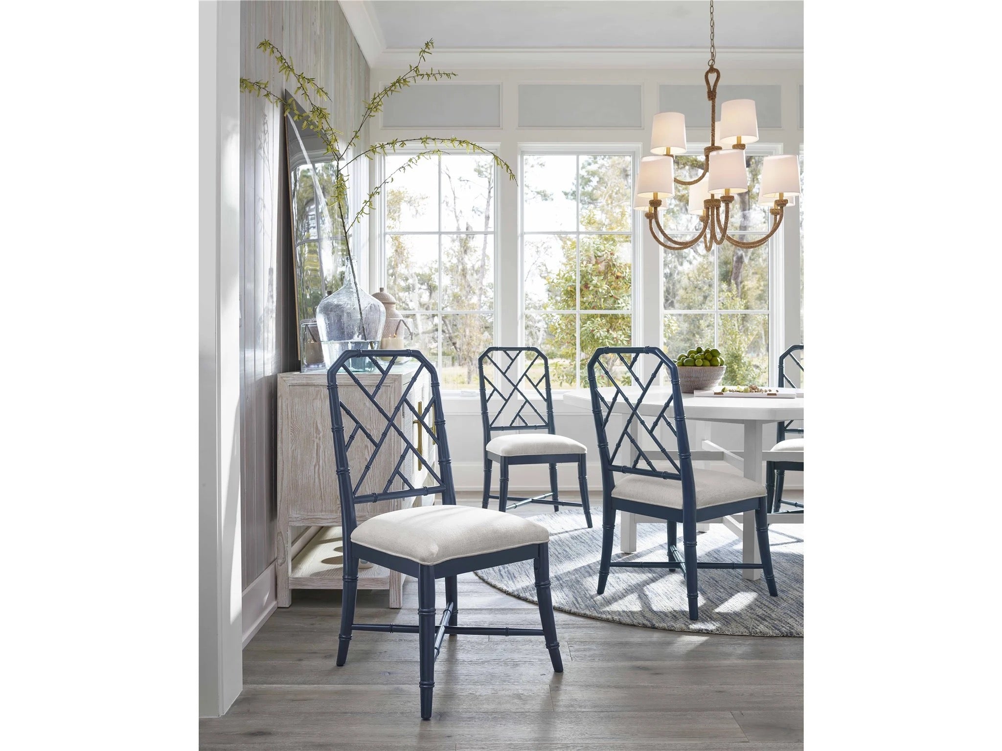 Hanalei Blue Side Chair - Thumbnail 2