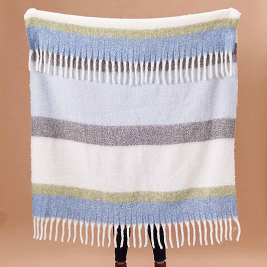 Blue Grey Cuddle Throw