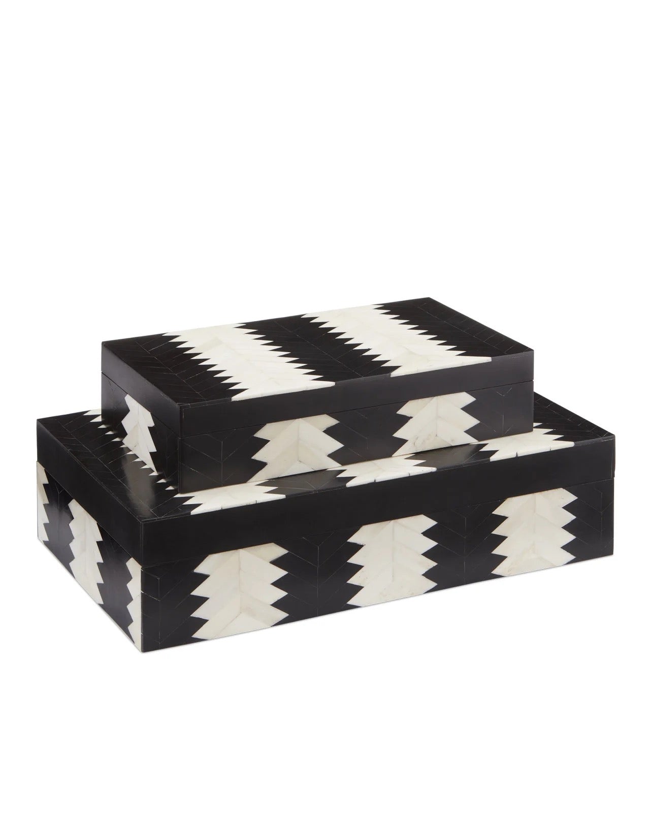 Arrow Black/White Boxes, set of 2