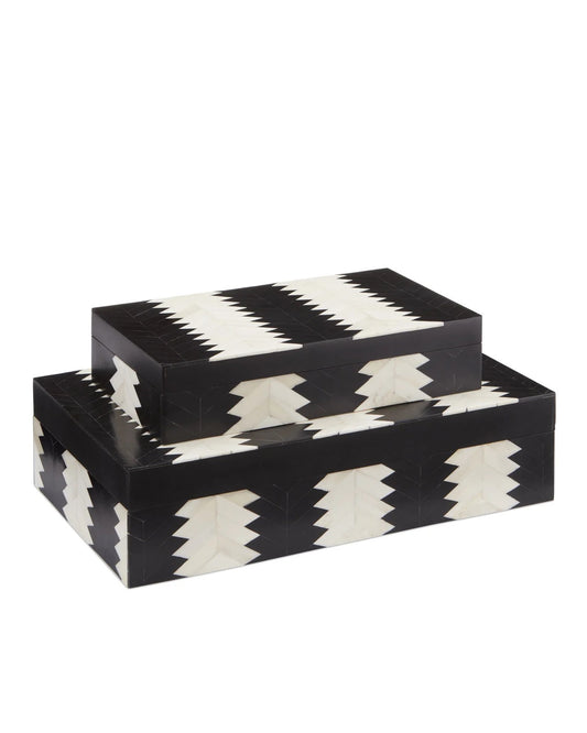 Arrow Black/White Boxes, set of 2