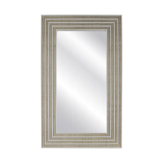 Rattan Inset Rectangular Mirror