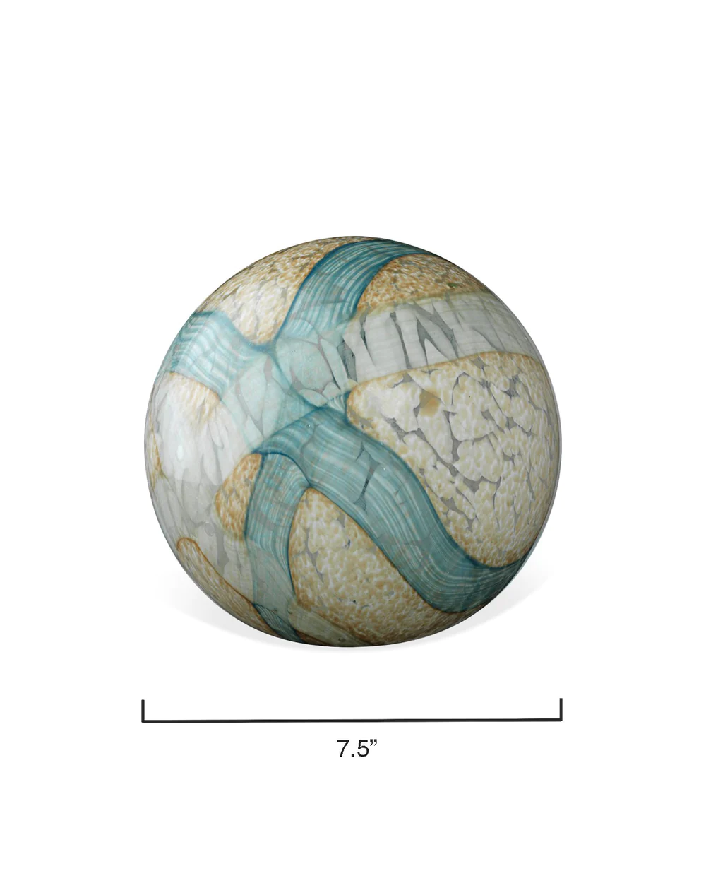 Cosmos Glass Spheres,  Pale Blue Set of 2