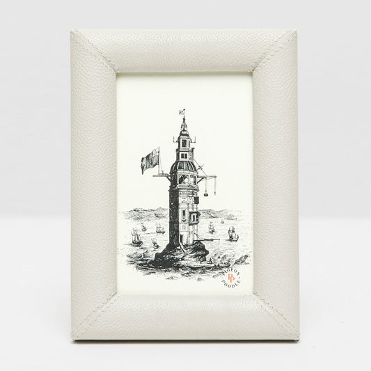 Eton White Frame 5 X 7  Full Grain Leather