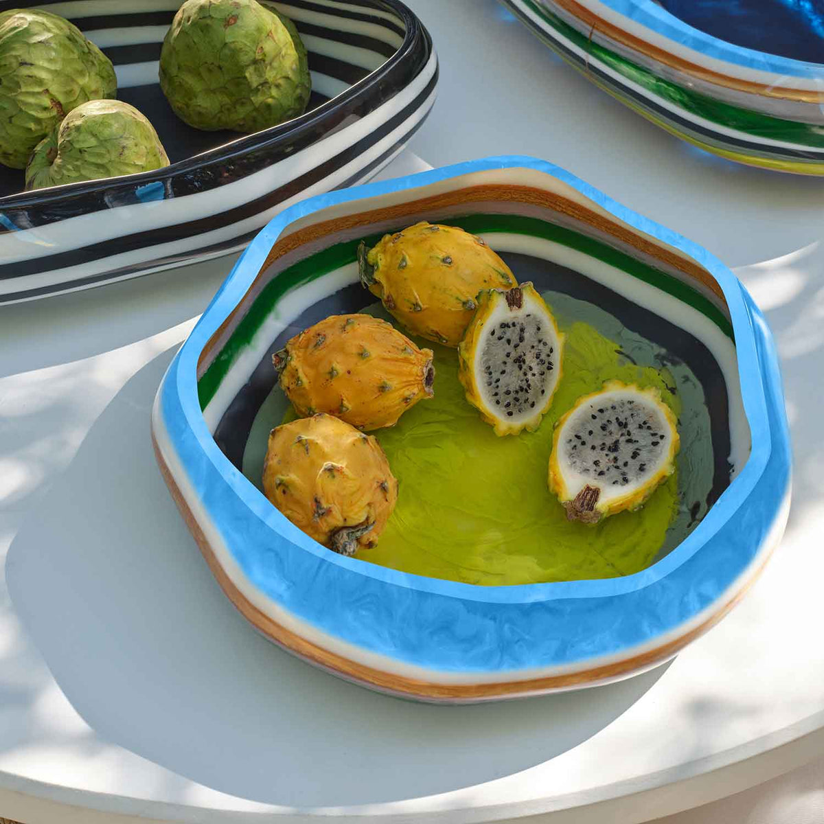 Rucchin Bowl - Sea Mixed Stripe