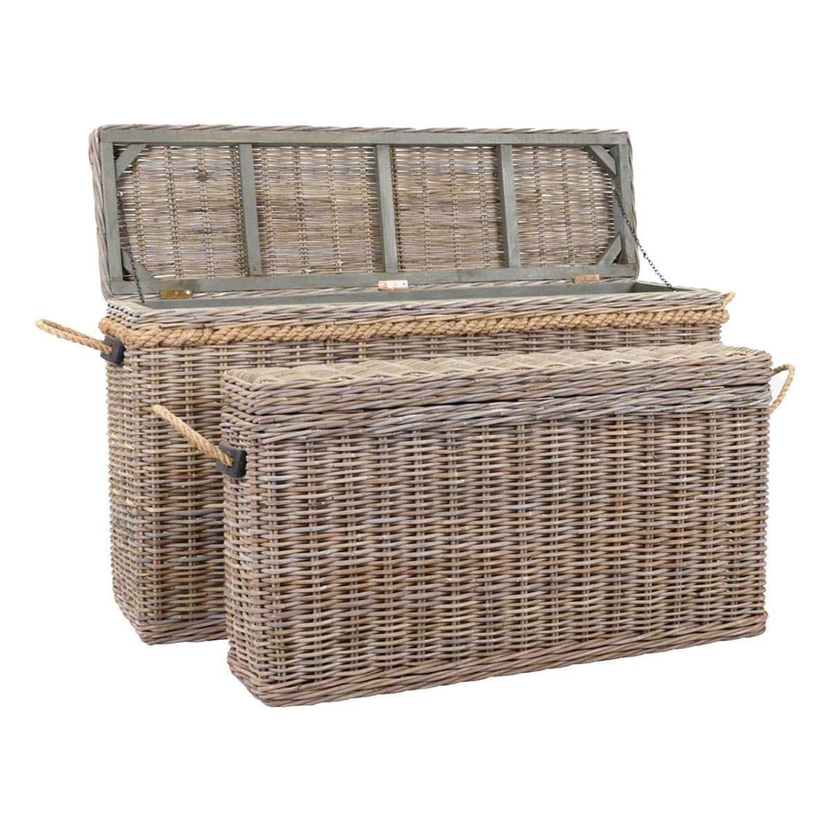 Sabrina Basket Console, Set of 2