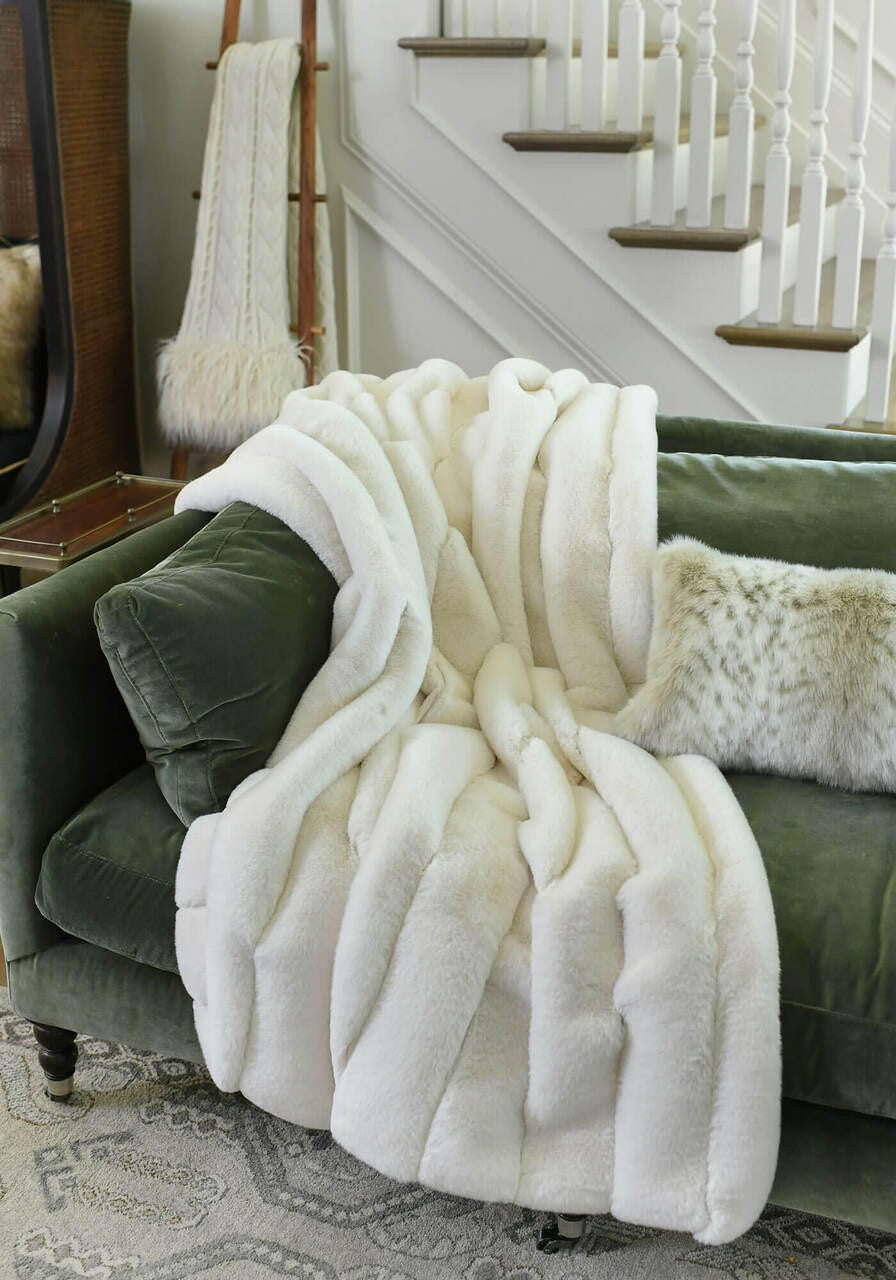 Posh Ivory Throw