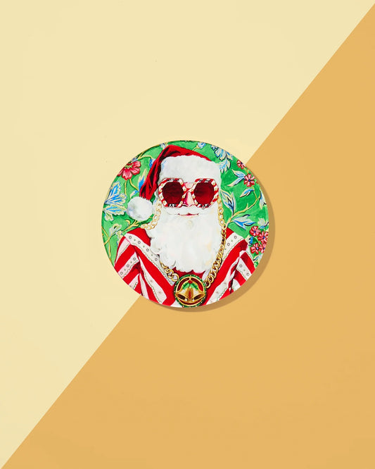 Swanky Santa Coaster, Set of 4