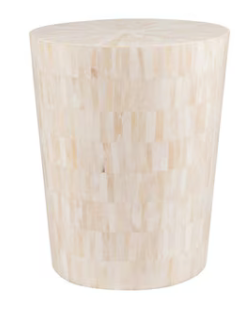 Tabla Round Inlay Side Table