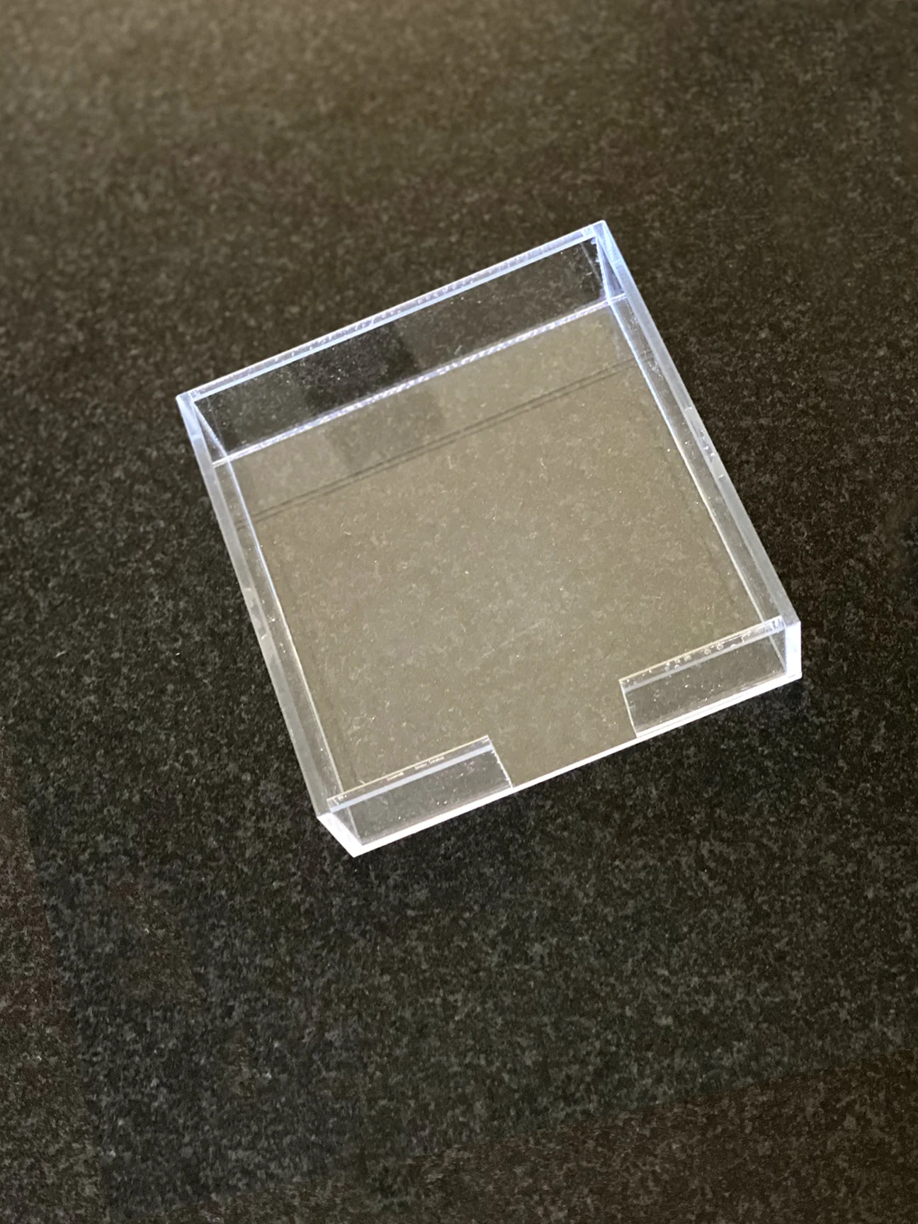 Lucite Small Paddie Notepad Tray