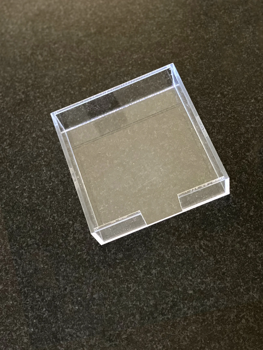 Lucite Small Paddie Notepad Tray