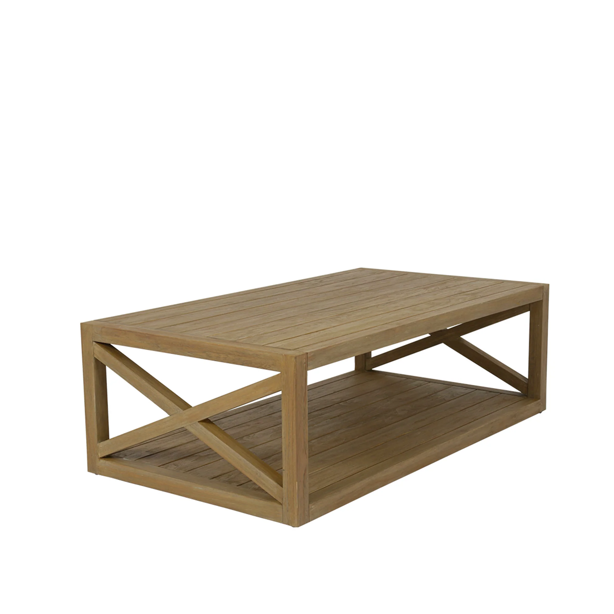 Coastal Teak X Coffee Table