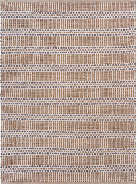 Ivory/Gray 5'0 x 7'9 Area Rug