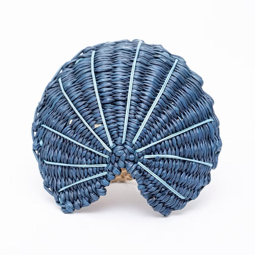 Shell Napkin Ring - Navy