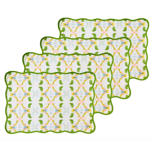 Dogwood Scalloped Placemats