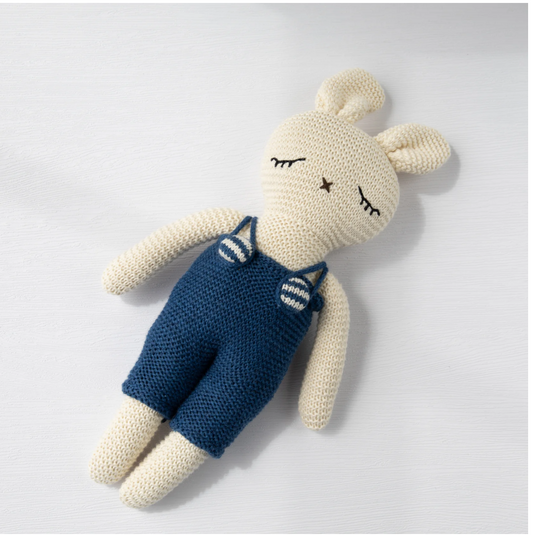 Jumpsuit Bunny Baby Toy - Blue