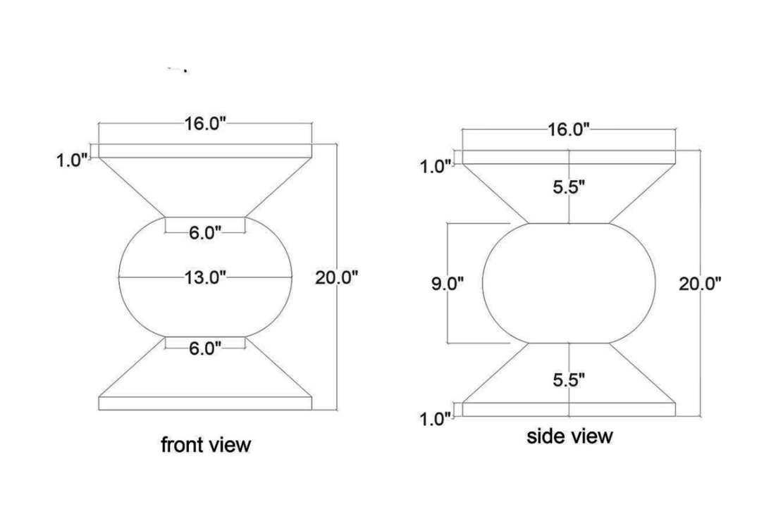 Geometric Side Table