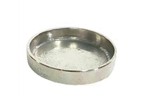 S. Alum Round Plate 3.5"D Raw Nickel