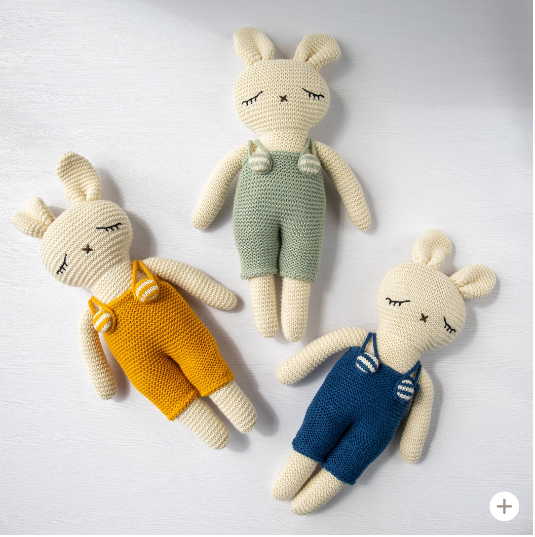 Jumpsuit Bunny Baby Toy - Blue