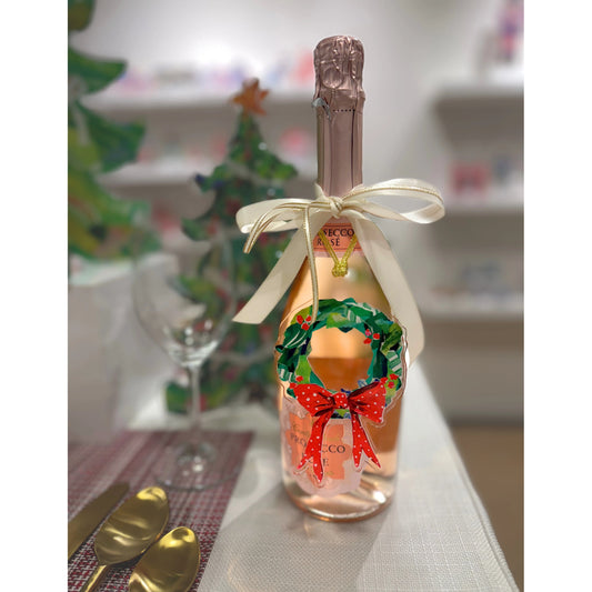 Red Berry Wreath Acrylic Ornament