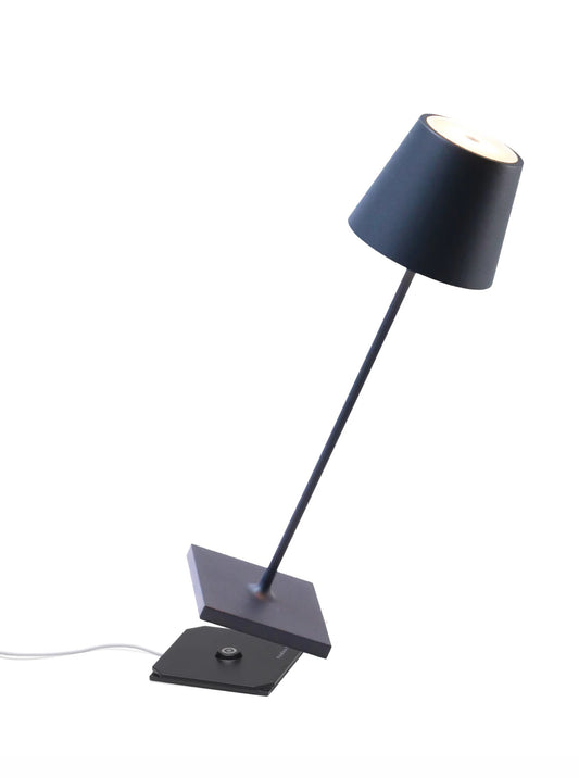 Poldina Cordless Table Lamp, Steel Blue